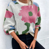 Margot | Pull a Motif Floral pour Femme