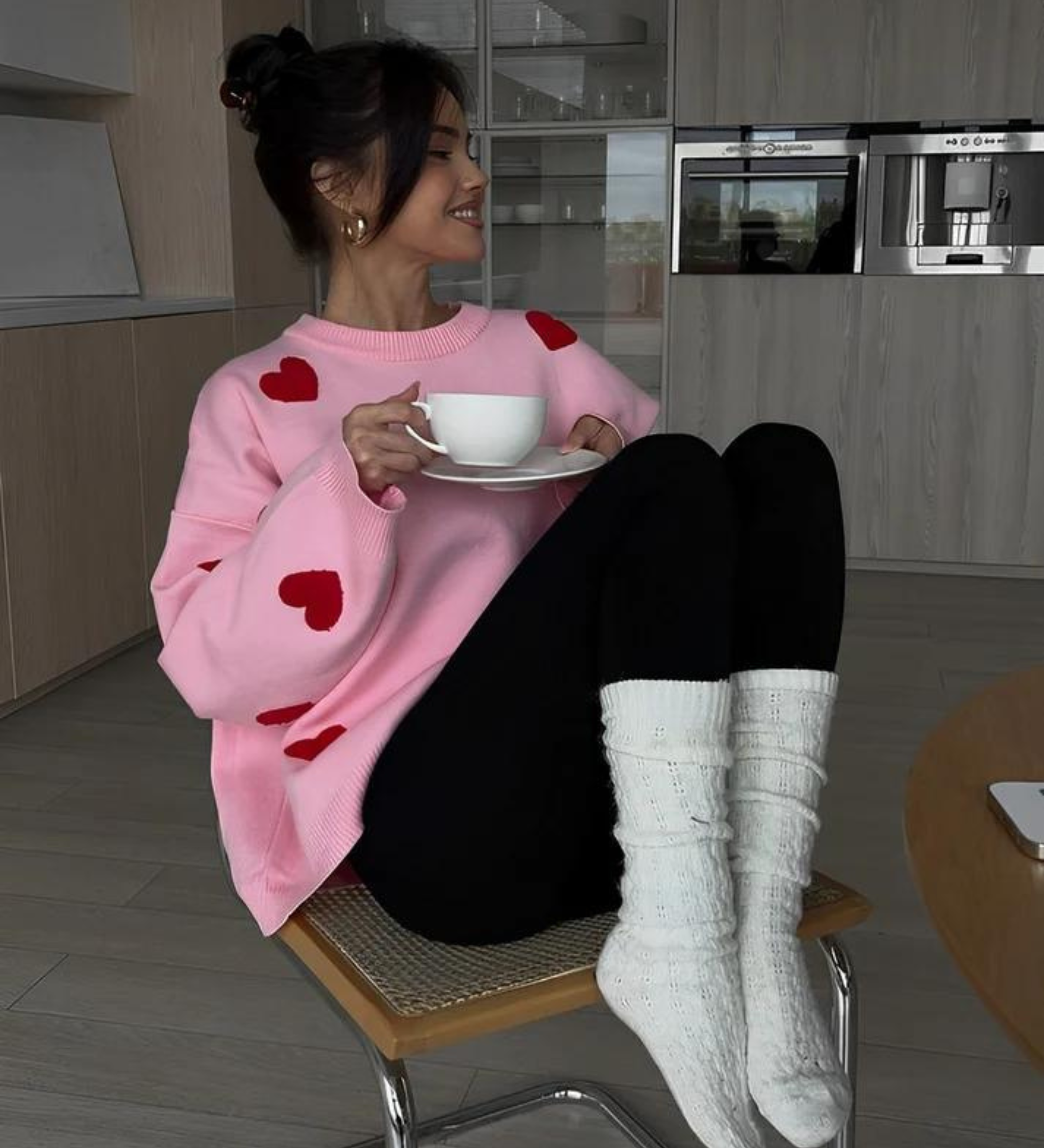Manon | Pull Oversize a Motif Coeurs