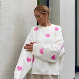Manon | Pull Oversize a Motif Coeurs