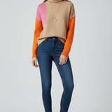Angelique | Pull Col Haut a Poignets Coteles