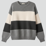 Celine | Pull Raye a Col Rond