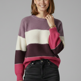 Celine | Pull Raye a Col Rond