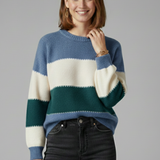 Celine | Pull Raye a Col Rond