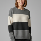Celine | Pull Raye a Col Rond