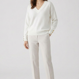 Philippine | Pull Col en V a Poignets Boutonnes