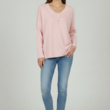 Delphine | Pull Col en V Epaules Tombantes