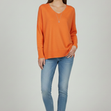 Delphine | Pull Col en V Epaules Tombantes