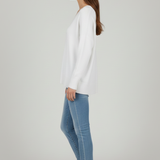Delphine | Pull Col en V Epaules Tombantes
