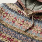 Alix | Sweat a Capuche en Maille a Motif Geometrique