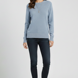 Severine | Pull Col Rond a Ourlet Cotele