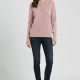 Severine | Pull Col Rond a Ourlet Cotele