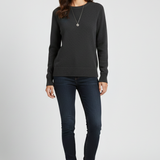 Severine | Pull Col Rond a Ourlet Cotele