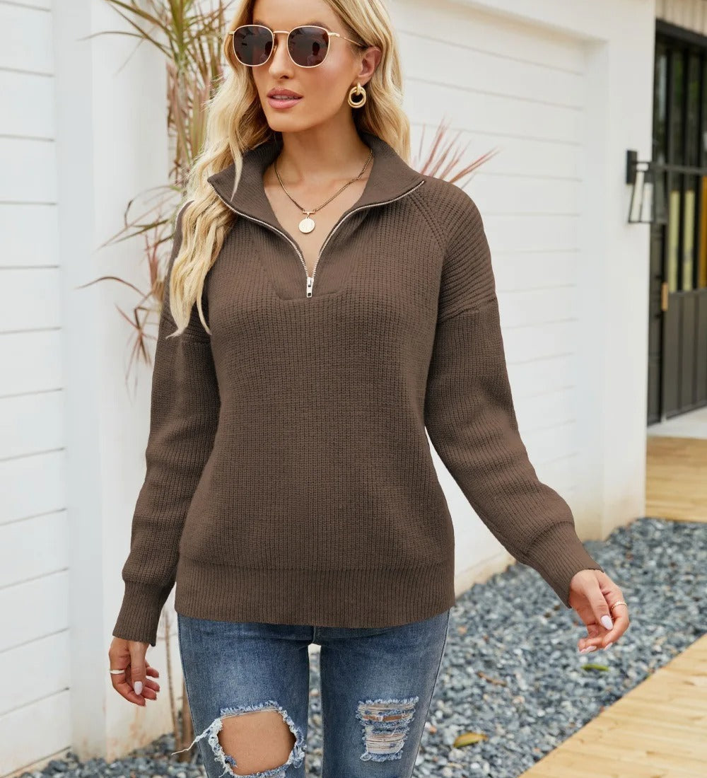 Nadege | Pull Demi-Zippe