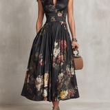 Jagoda | Robe Midi Plissée à Col