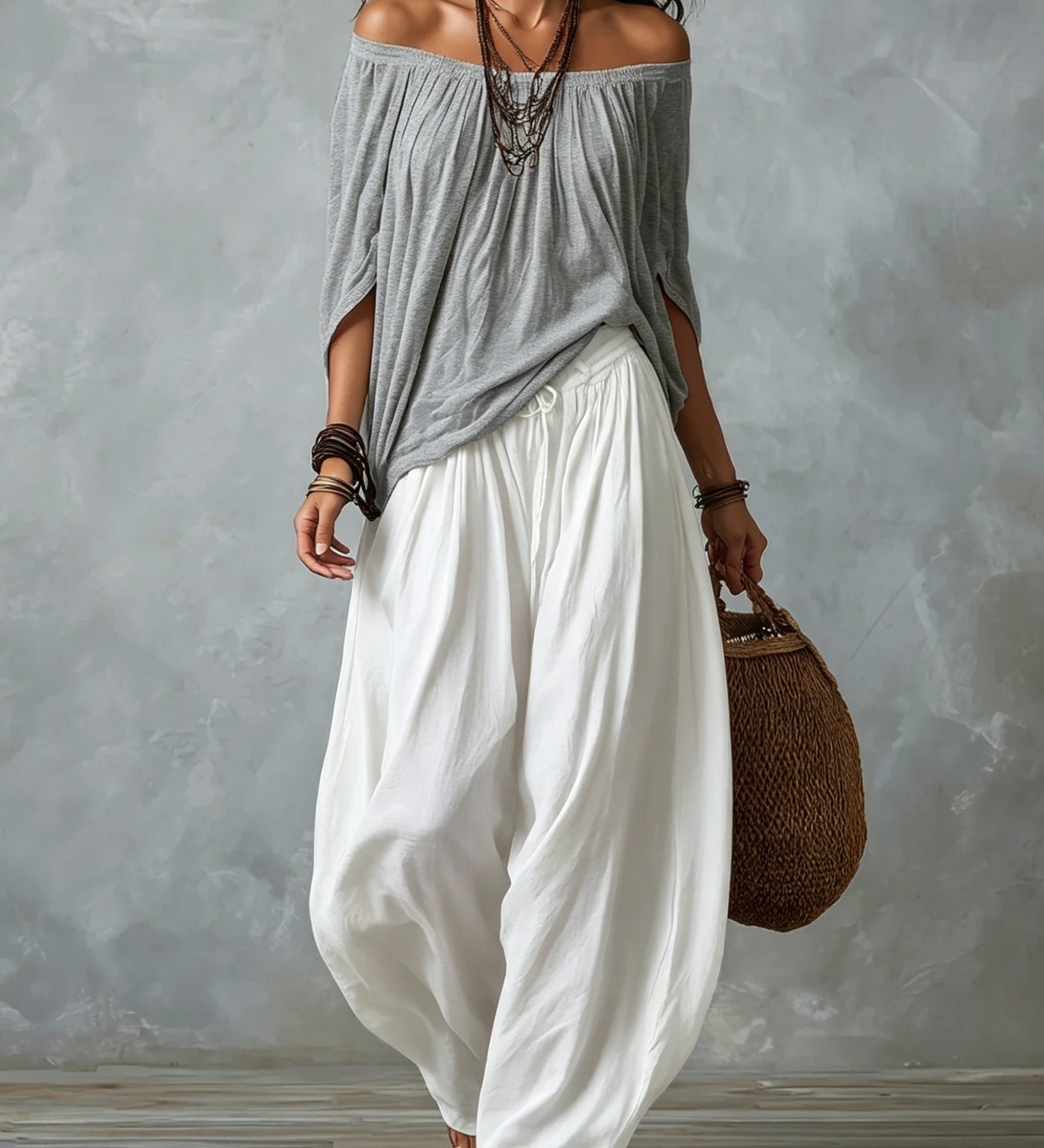 Manon | Ensemble boho à blouse ample
