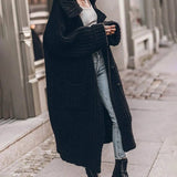 Lucile | Cardigan Long Oversize en Maille Côtelée