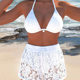 Sophie - Ensemble bikini dentelle uni