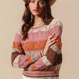 Raphaelle | Pull Raye a Manches Longues