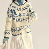 Chloe | Sweat a Capuche Jacquard pour Femme