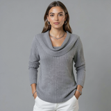 Zelie | Pull Col Chale en Laine Merinos