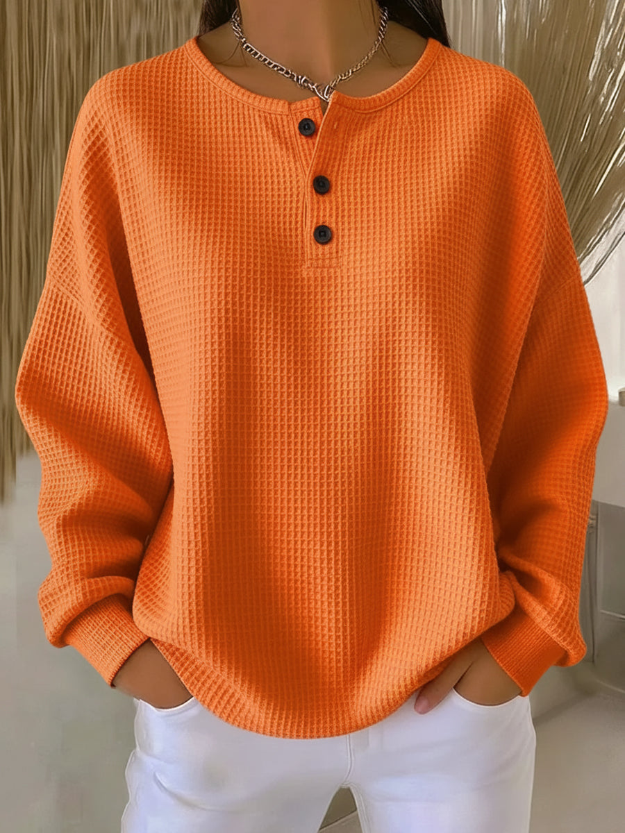 Mirabel | Sweat-shirt Henley Gaufré et Douillet