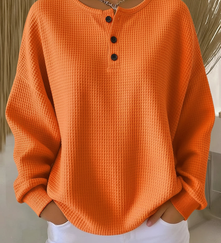 Mirabel | Sweat-shirt Henley Gaufré et Douillet