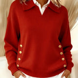 Vynette | Pull Col en V à Col Polo