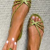 Genevieve - Sandales Dorees Elegance Estivale