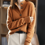 Élodie | Cardigan en Maille Élégant à Col Ouvert pour Femme