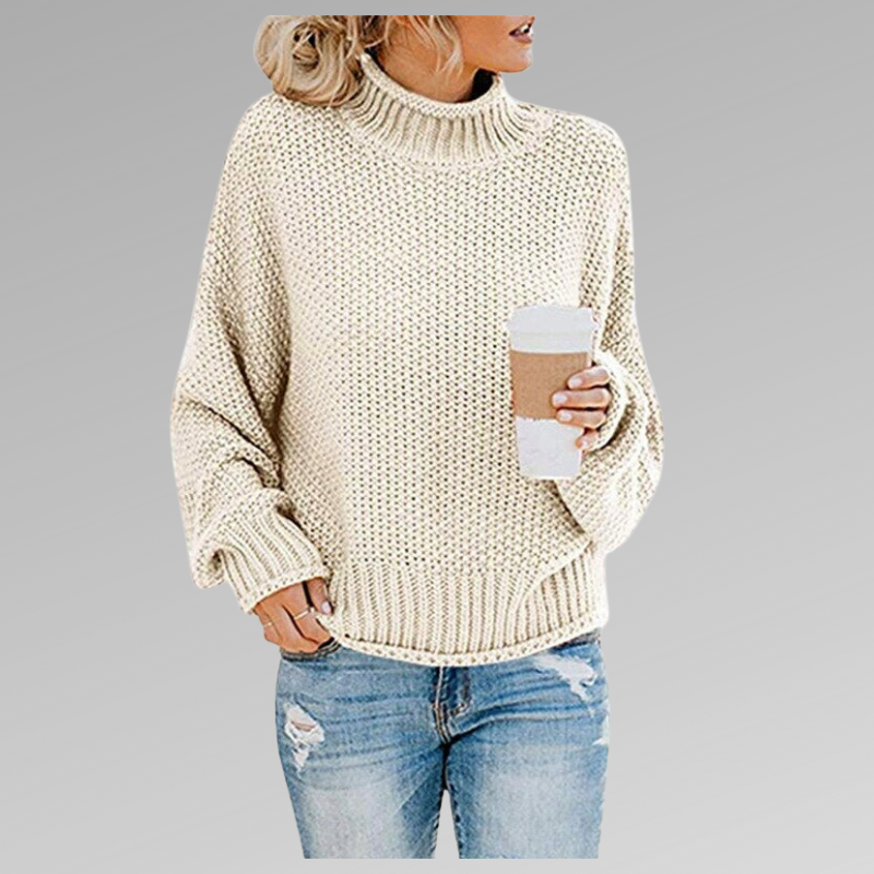Margaux | Pull Oversize a Col Roule