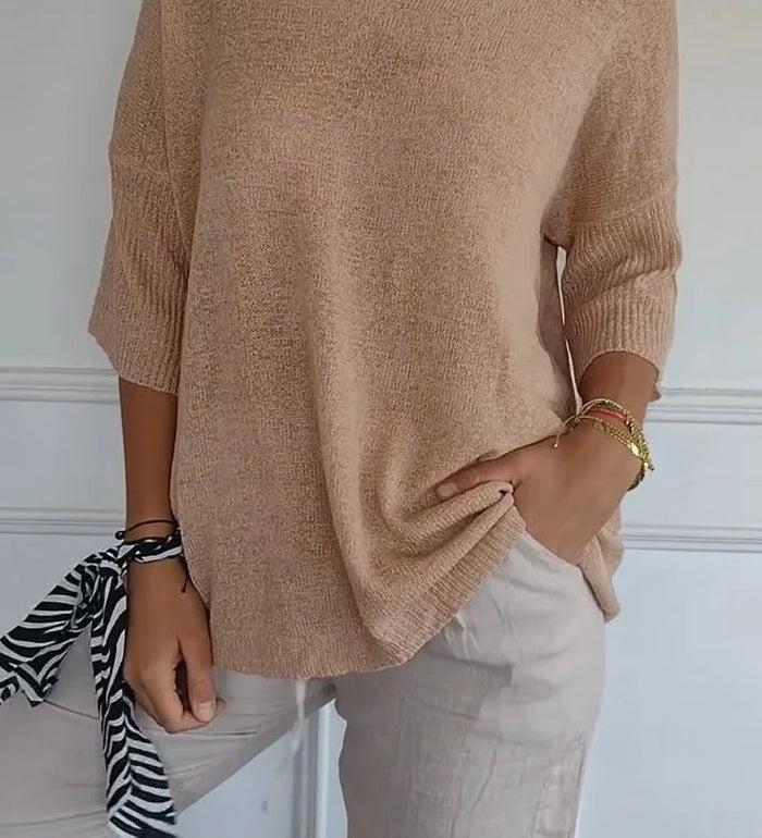 Solene | Top Pull Oversize a Col en V