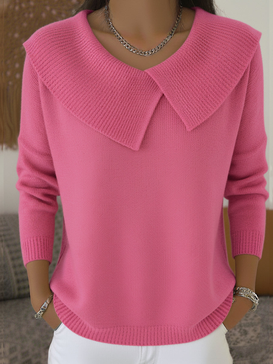 Justine | Pull Chaud à Col Doux