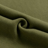 Cardigan Vert Militaire à Capuche et Boutons