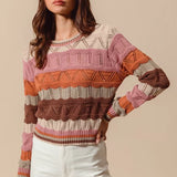 Raphaelle | Pull Raye a Manches Longues