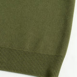 Cardigan Vert Militaire à Capuche et Boutons