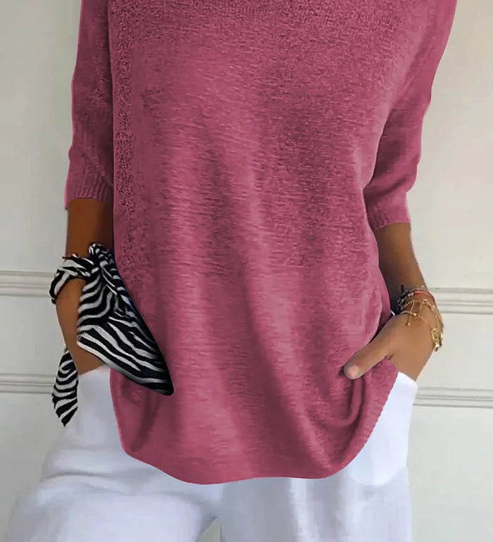 Solene | Top Pull Oversize a Col en V