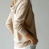 Cardigan Kaki à Capuche et Boutons