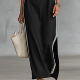 Clémence – Robe Maxi Col Boutonné