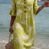 Laure – Robe d'Été Florale Longue