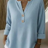 Lucinda | Haut Henley Boutonné