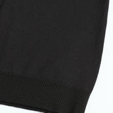 Cardigan Noir à Capuche et Boutons