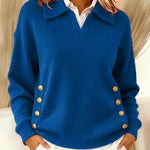 Vynette | Pull Col en V à Col Polo