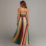 Léonie – Robe Maxi Colorée sans Manches