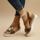 Myla - Sandales Compensées Élégantes