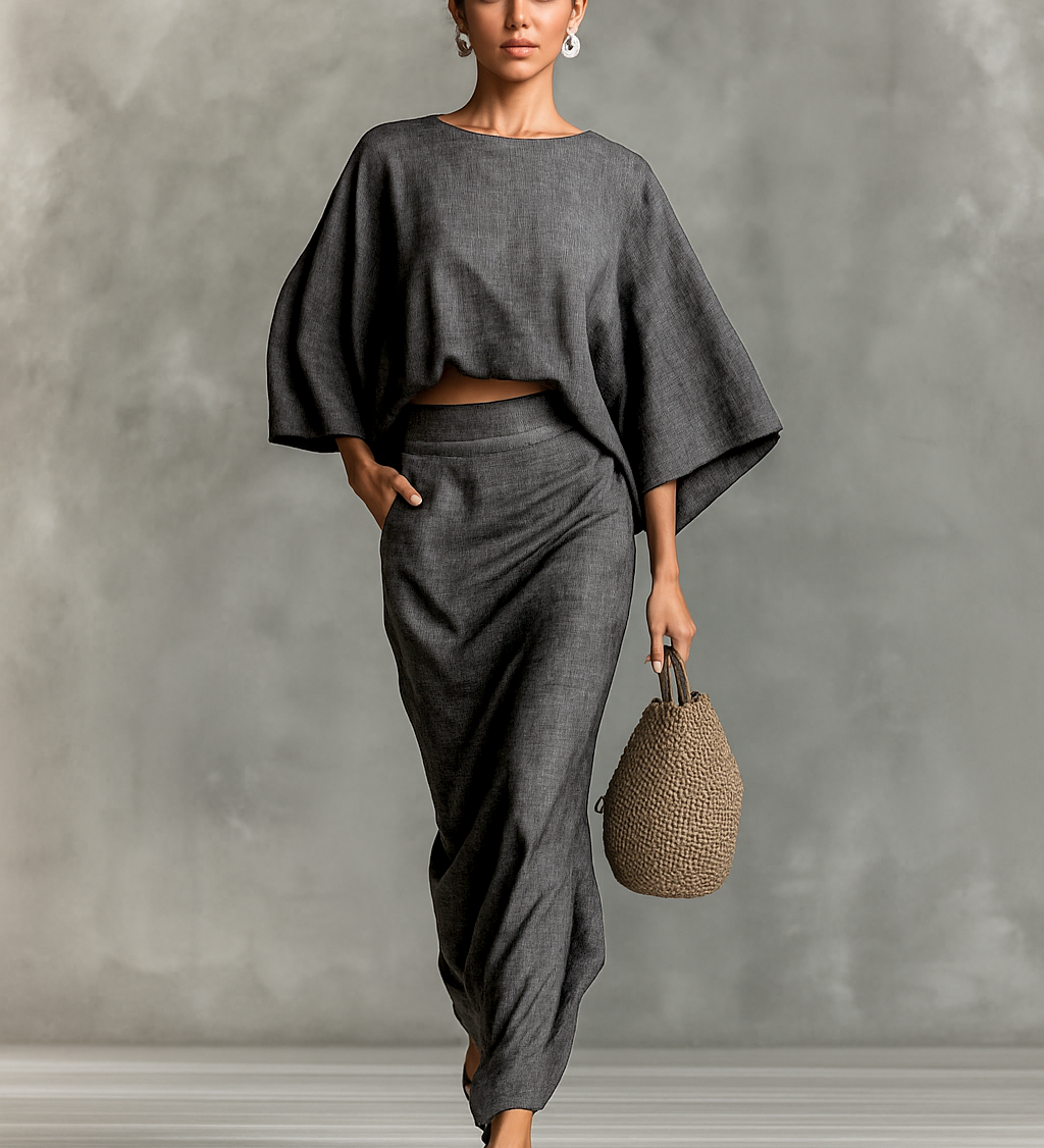 Céline – Robe Maxi Coton-Lin