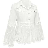 Silvia | Veste à Panneaux de Dentelle