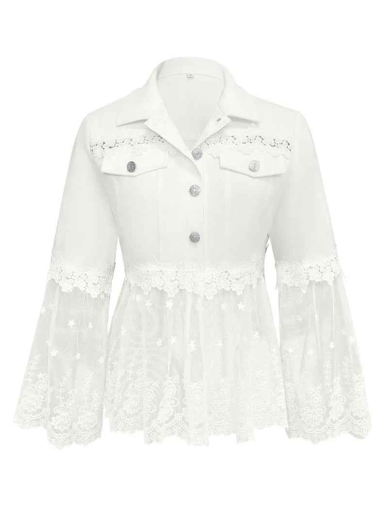 Silvia | Veste à Panneaux de Dentelle