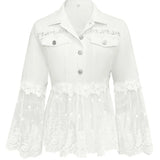 Silvia | Veste à Panneaux de Dentelle