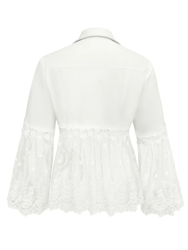 Silvia | Veste à Panneaux de Dentelle