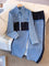 Ruth | Ensemble Veste Courte et Pantalon Large Colorblock